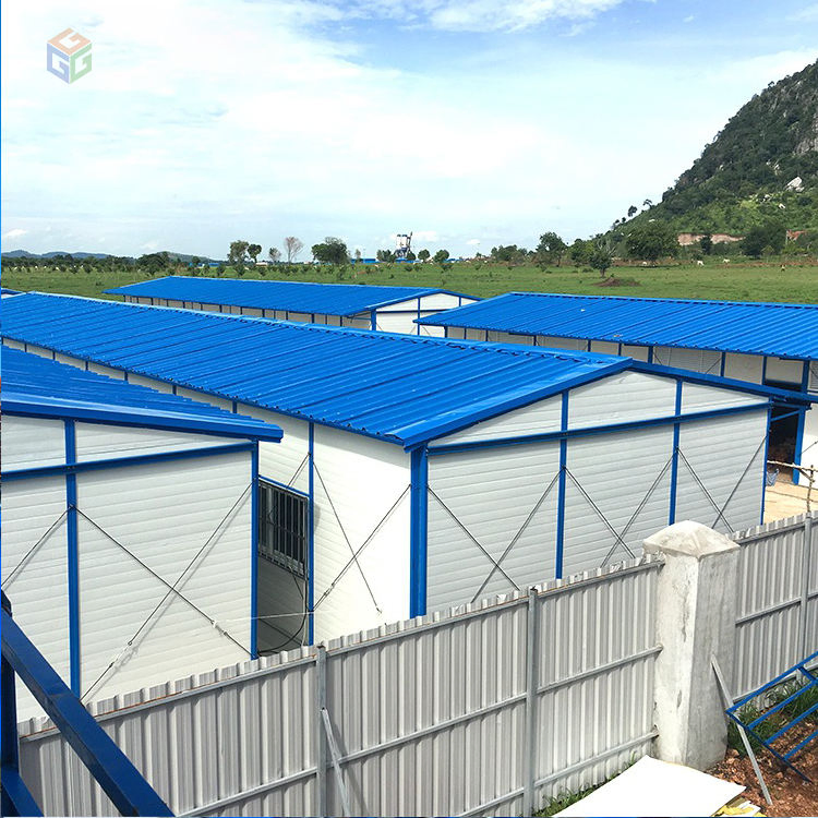 Modular Worker Dormitory Temporary Mobile Prefab House Sandwich Panel Prefabricated Portable K Type Houses