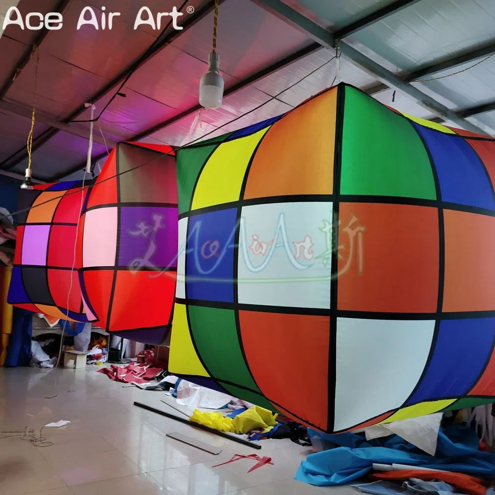Factory Wholesale Inflatable Rubik's Cube Hanging Inflatable Decoration Balloon Outdoor Stage Inflatable Rubik's Cube