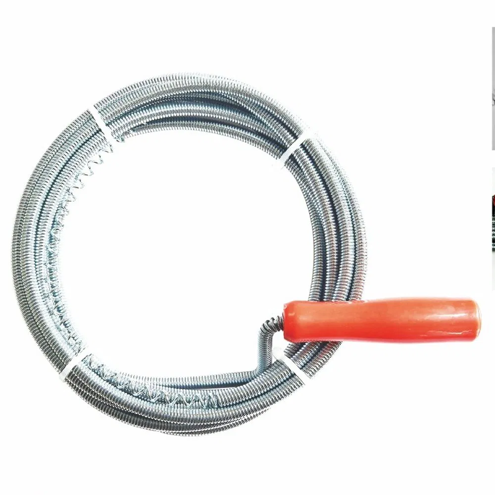 Ручной трос для прочистки канализации с винтовым наконечником