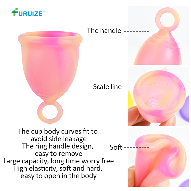 High Quality Menstrual Period Cup Menstrual Cup 100% Medical Silicone Menstruation Cup