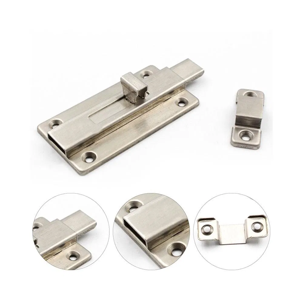 Heavy-Duty Door Lock Security Guard Hardware Slide Barrel Door Bolt Latch