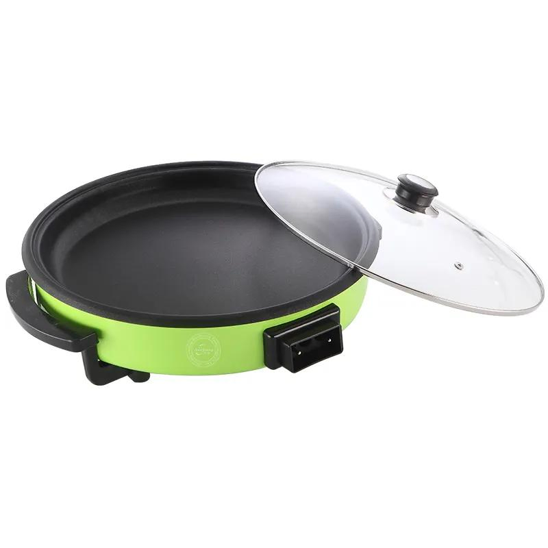 Kitchen Electric Aluminum Non-Stick Fry Pan for Induction Cooker Pizza Pan