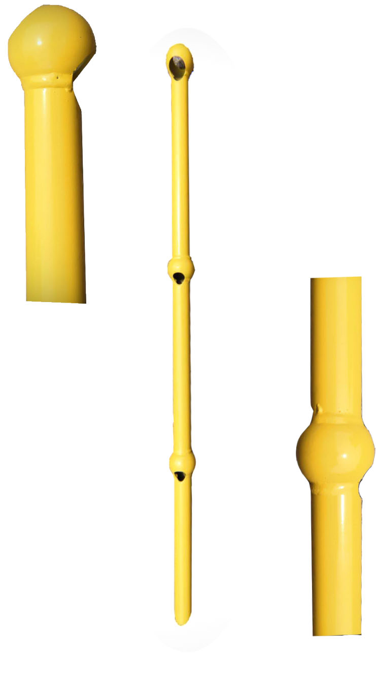 Hot-DIP Galvanized Ball Joint Steel Bar Railing Stanchion for Construction