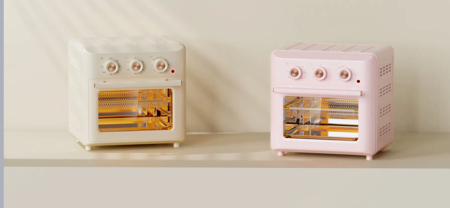 Popular 15L Capacity Mechanical 3 Knobs Control Air Deep Fryer Toaster Oven