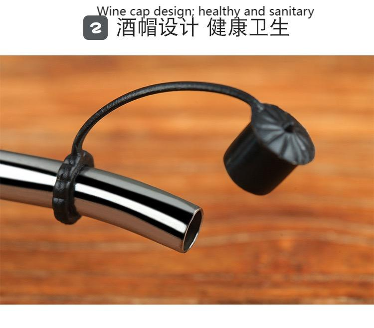 Stainless Steel Multi-Functional Bottle Stopper for Wine and Seasoning