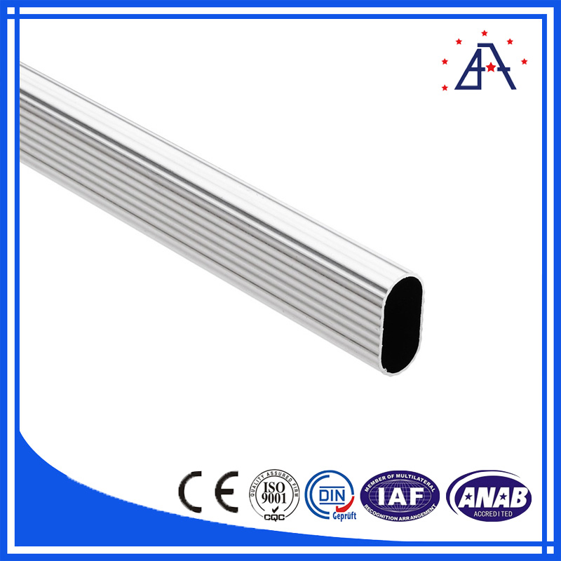 Excellent Quality Profile 6063-T5 Aluminium Oval Tube