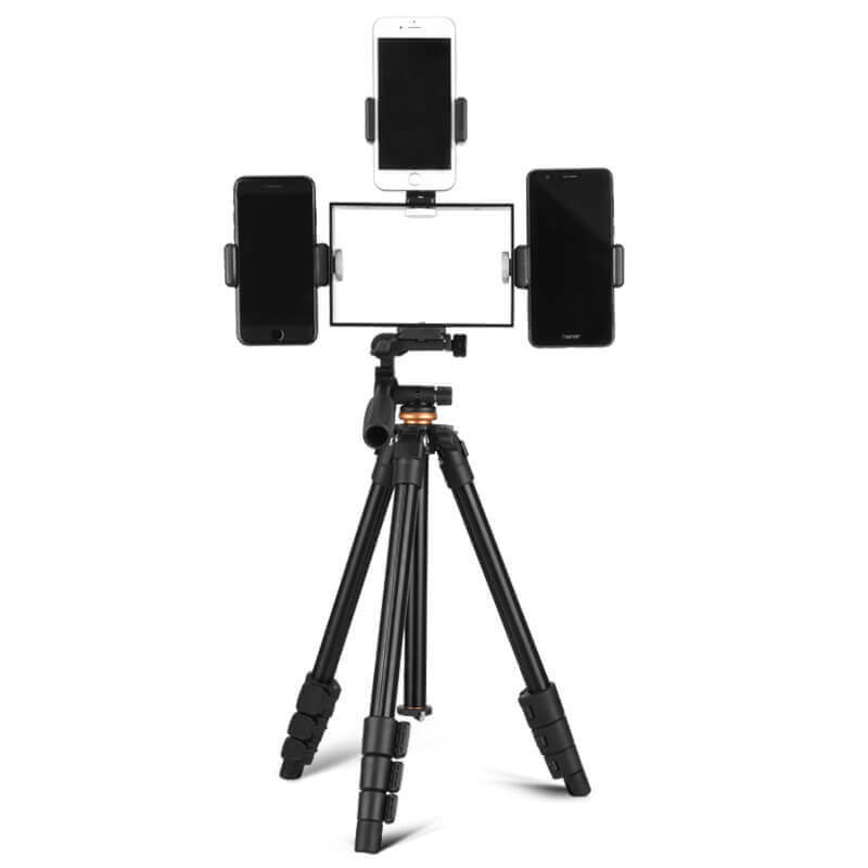 Aluminum Portable Phone Tripod with Pan Head for DSLR - Promotion Gift