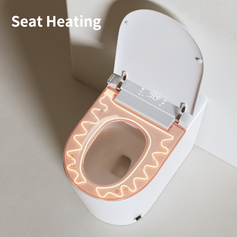 Small Size Space Saving Electric Sensor Bathroom Intelligent Wc One Piece Toilet Bowl Smart Toilet with Ultra-Thin Cover