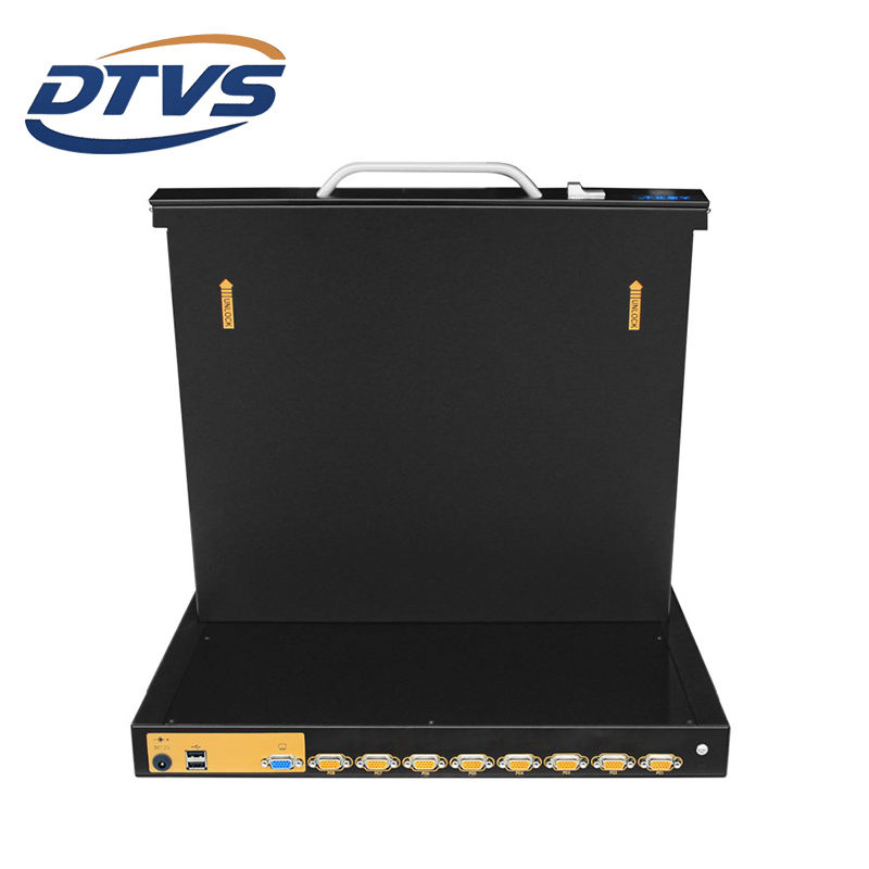 19-дюймовый 8-портовый KVM-коммутатор VGA в 1U стойку