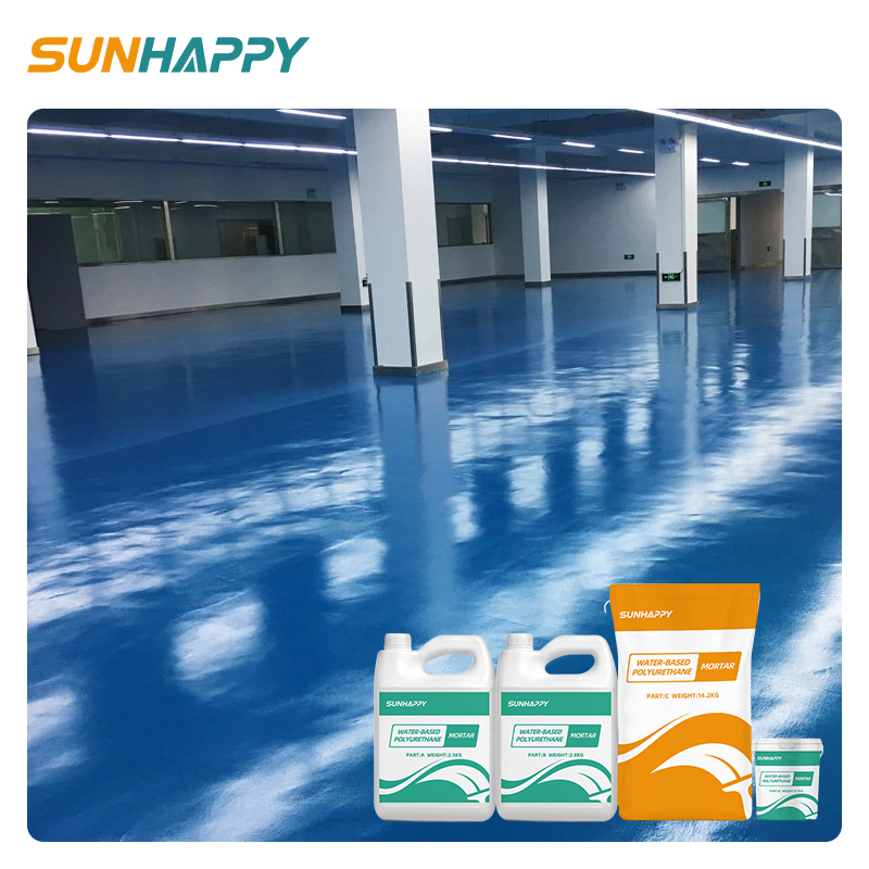 Seamless Hygienic PU Mortar Floor Anti-Slip Dust-Proof Easy Clean Water-Based Self-Leveling Polyurethane Mortar