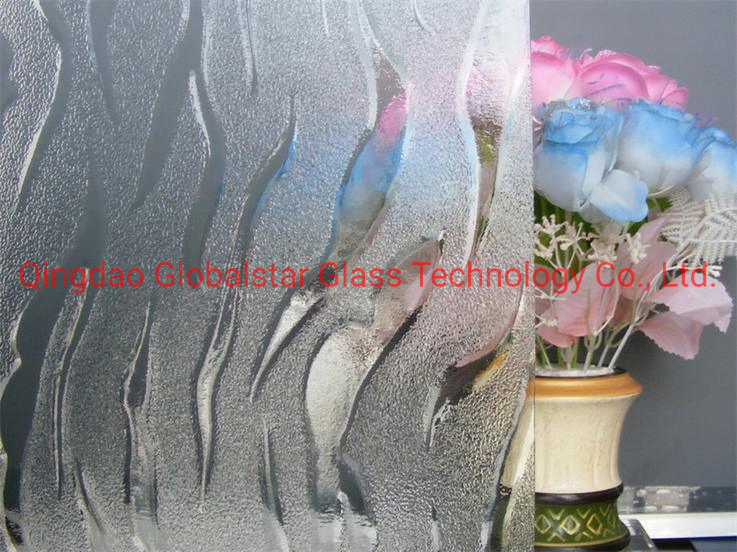 Clear Flame Pattern Glass/Clear Flame Figured Glass/Clear Flame Rolled Glass