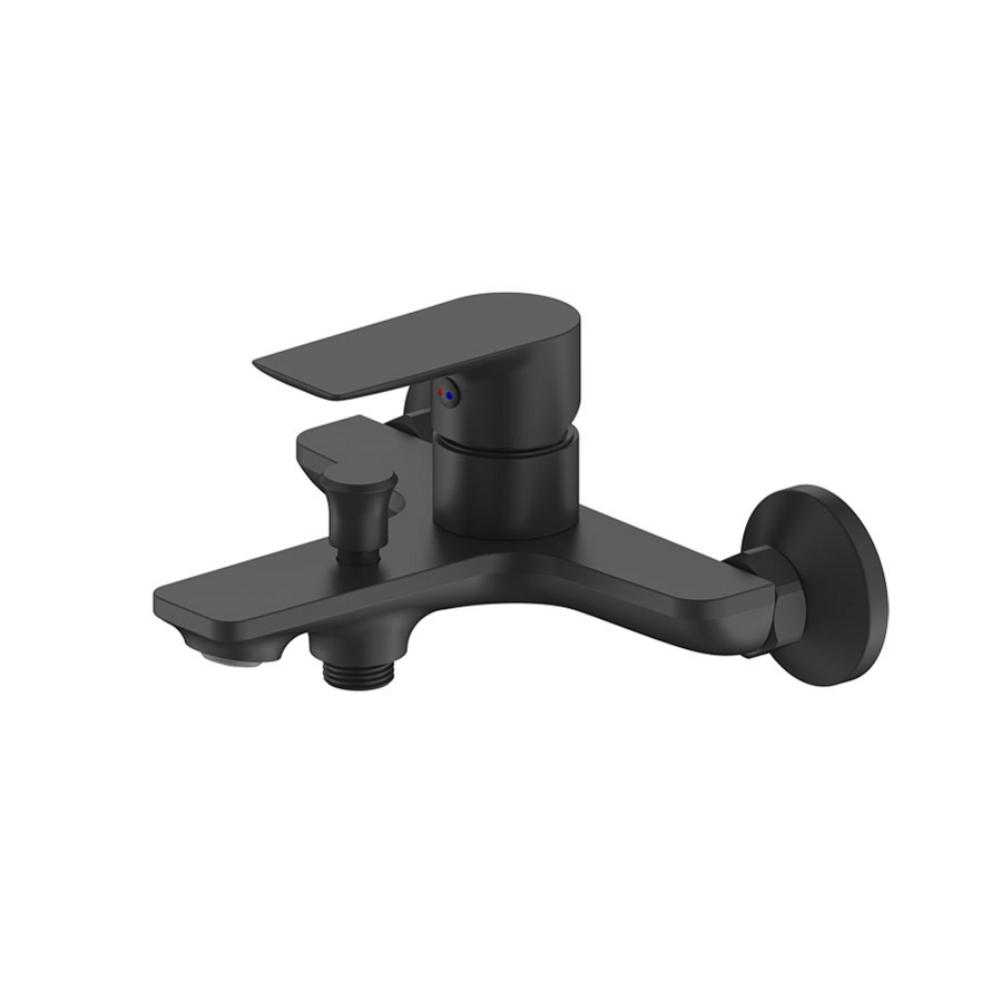 Watermark Black Bathroom Faucets Hot and Cold Water Mixer Wash Water Faucet Brass Single Hole Basin Faucets
