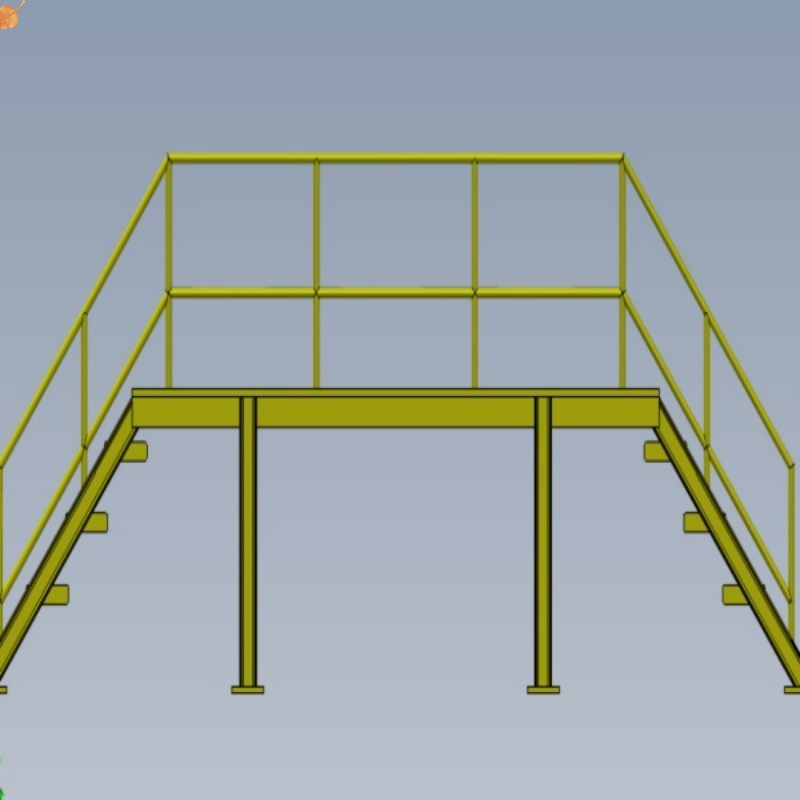 Customized Industrial Building Staircase Manufacturing Company Metal Welding