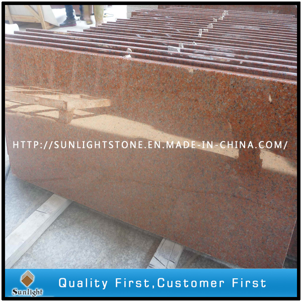 China Red Stone Polished Tianshan Red Granite for Tiles Stairs/Steps