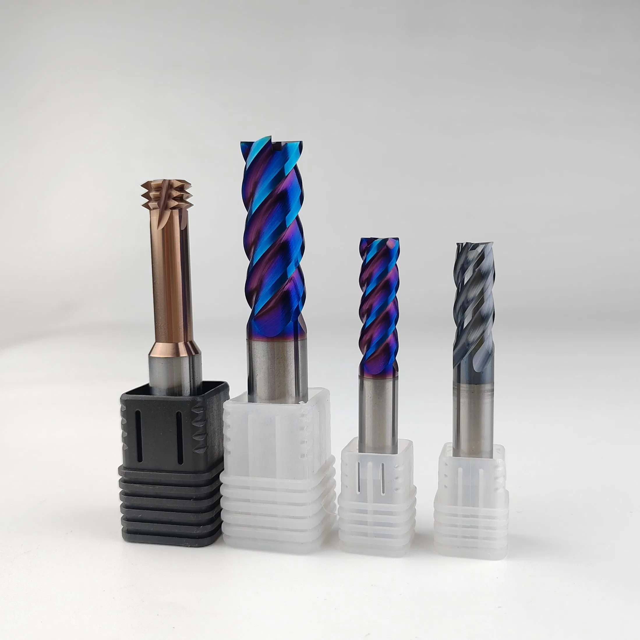 Твердосплавные концевые фрезы HRC55/65, 4 зуба, квадратные