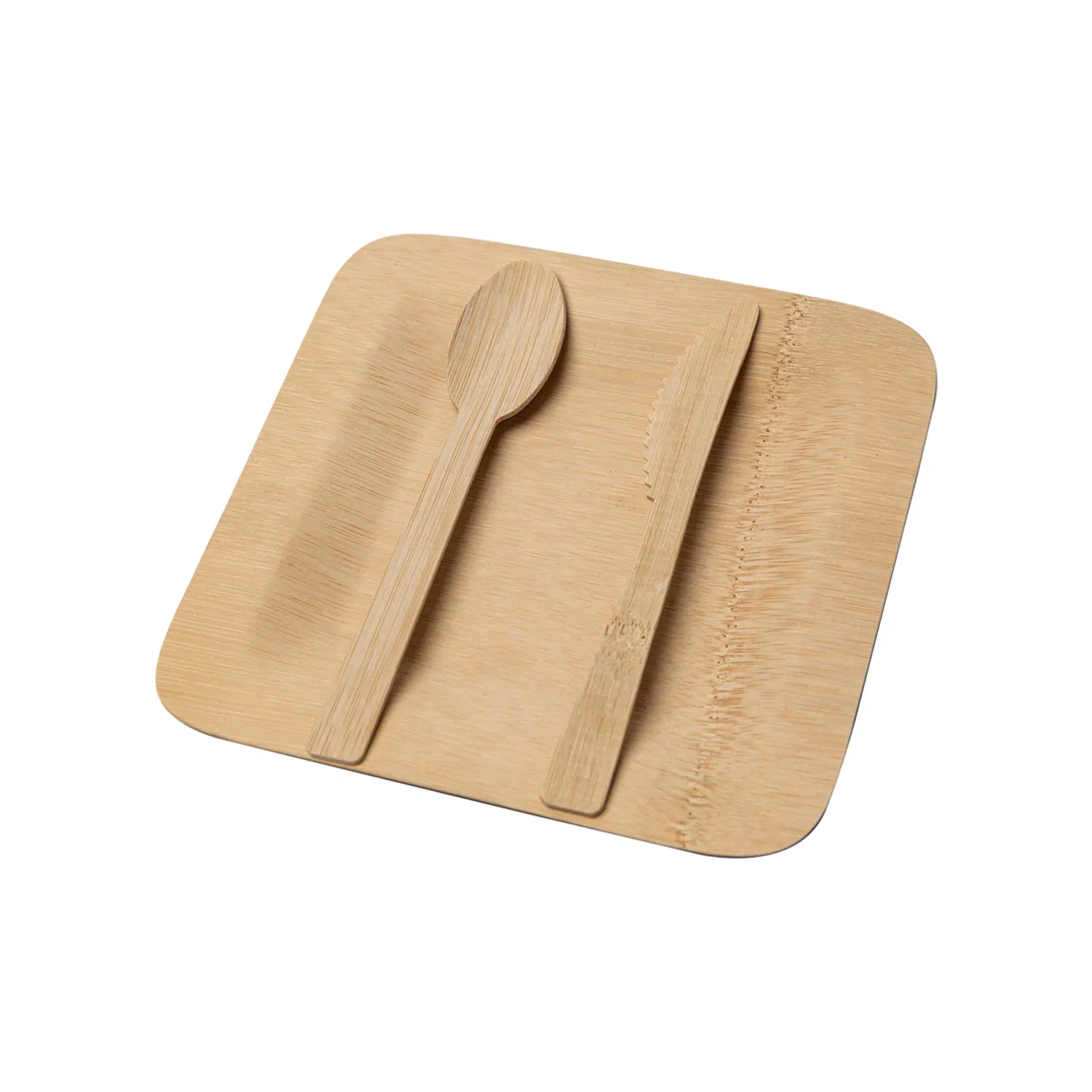 Factory Hot Sale Travel Bamboo Cutlery Set