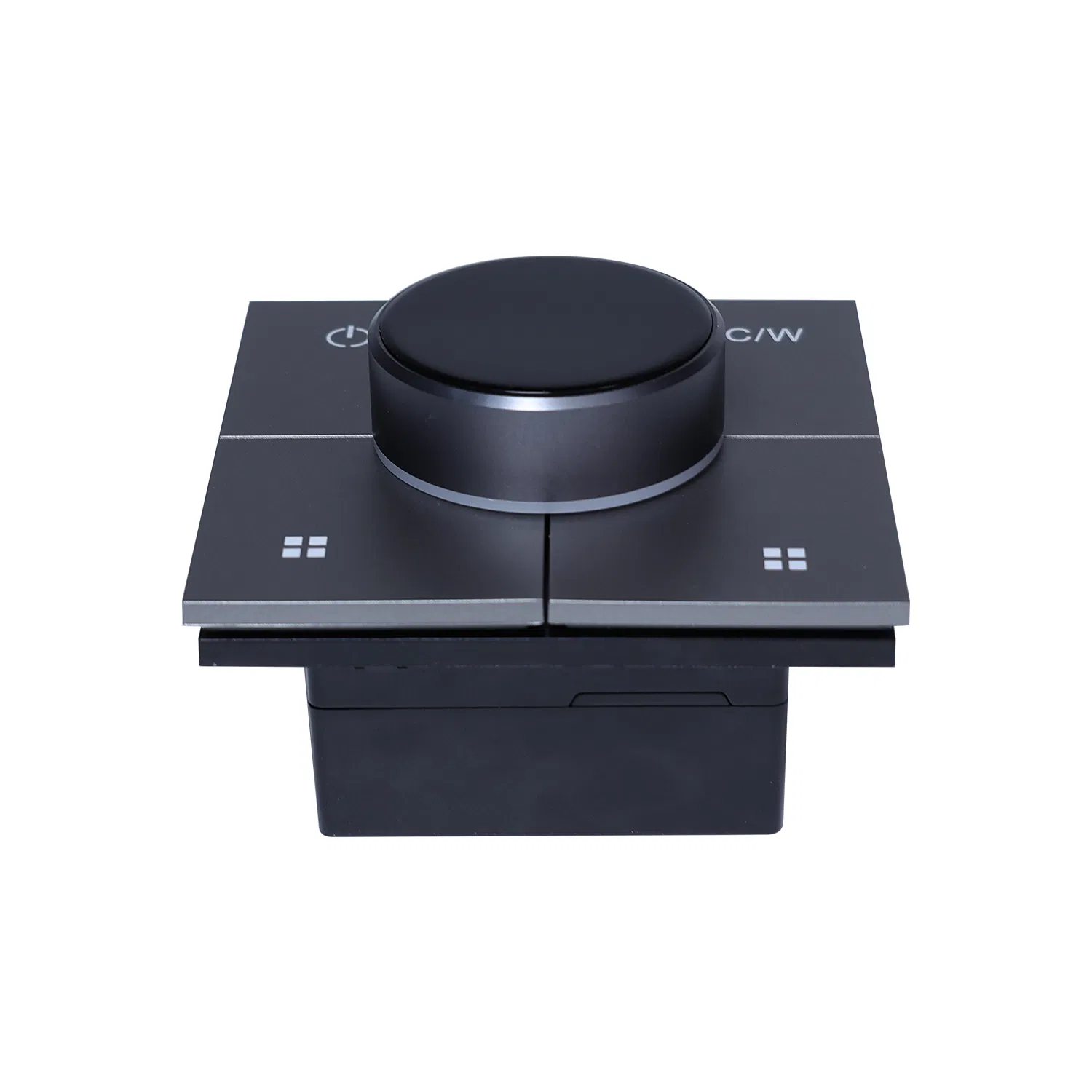 2-Channel Smart Wall Control Panel with Light Control Knob Smart Home System Customized Smart Control Panel