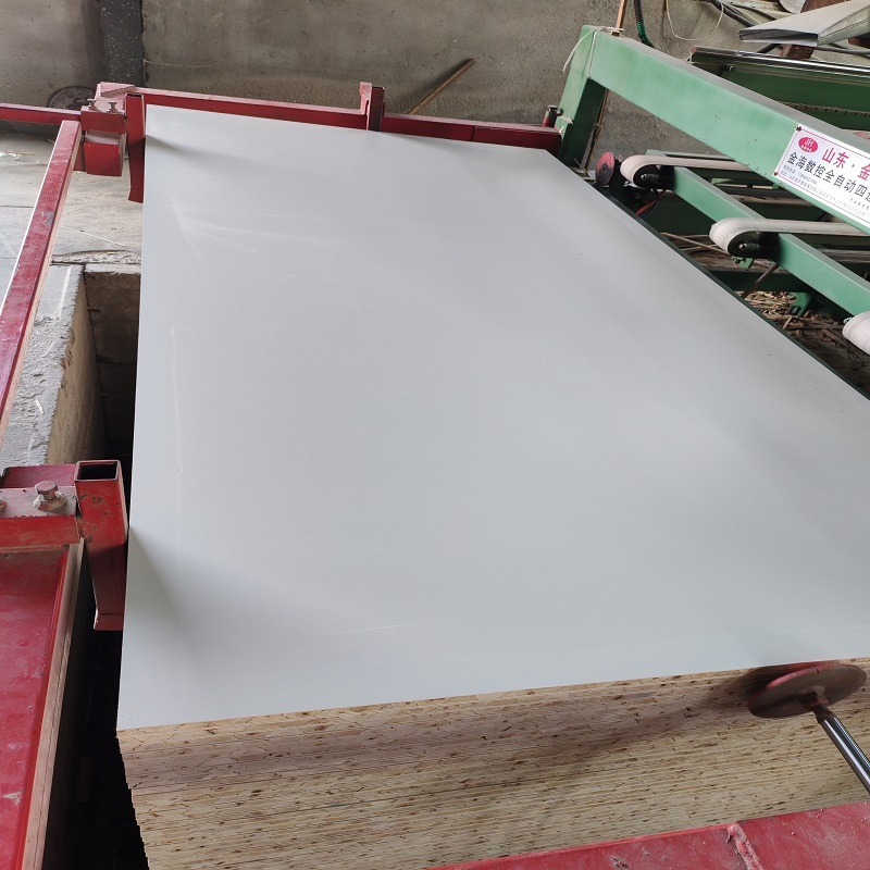 Contemporary White Melamine Paper Veneer Blockboard for Custom Cabinetry