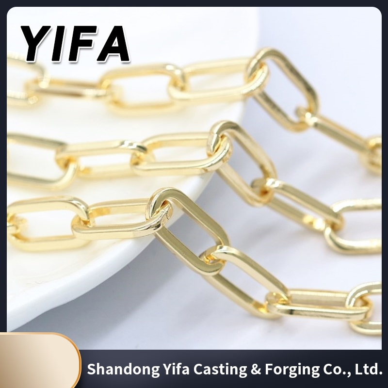 Galvanized Steel Decorator Chain Brass Link Chain for Handbag Purses