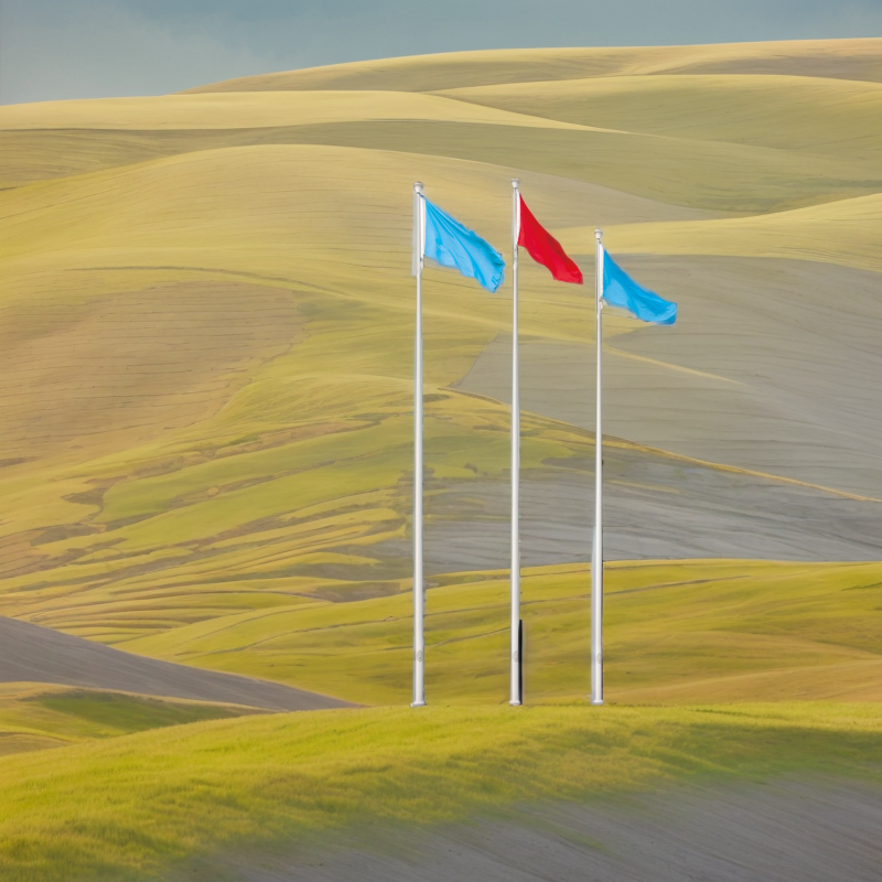 Aluminum Alloy/ Aluminium Alloy Outdoor Stainless Steel Conic Flag Mast