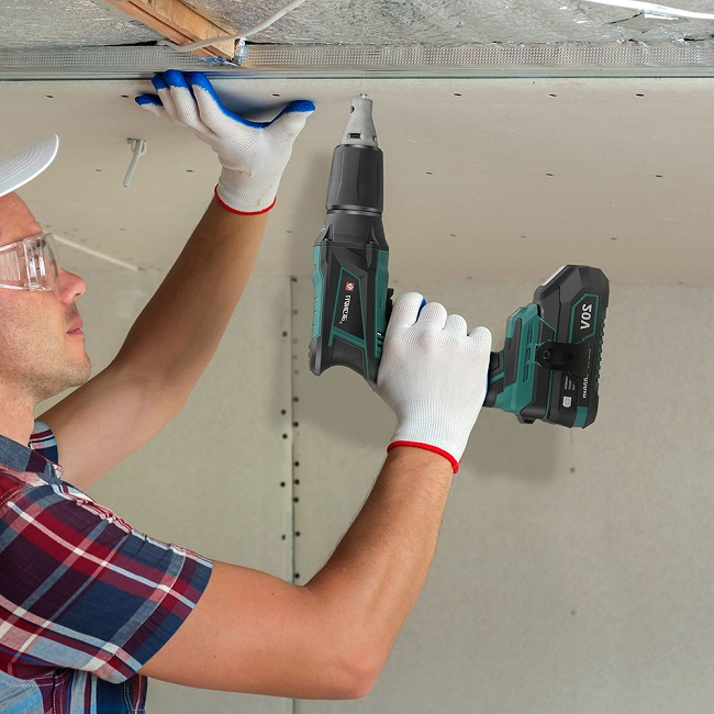 Liangye Electric Power Tools Brushless Battery Powered Cordless Drywall Screwdriver Gun 18V