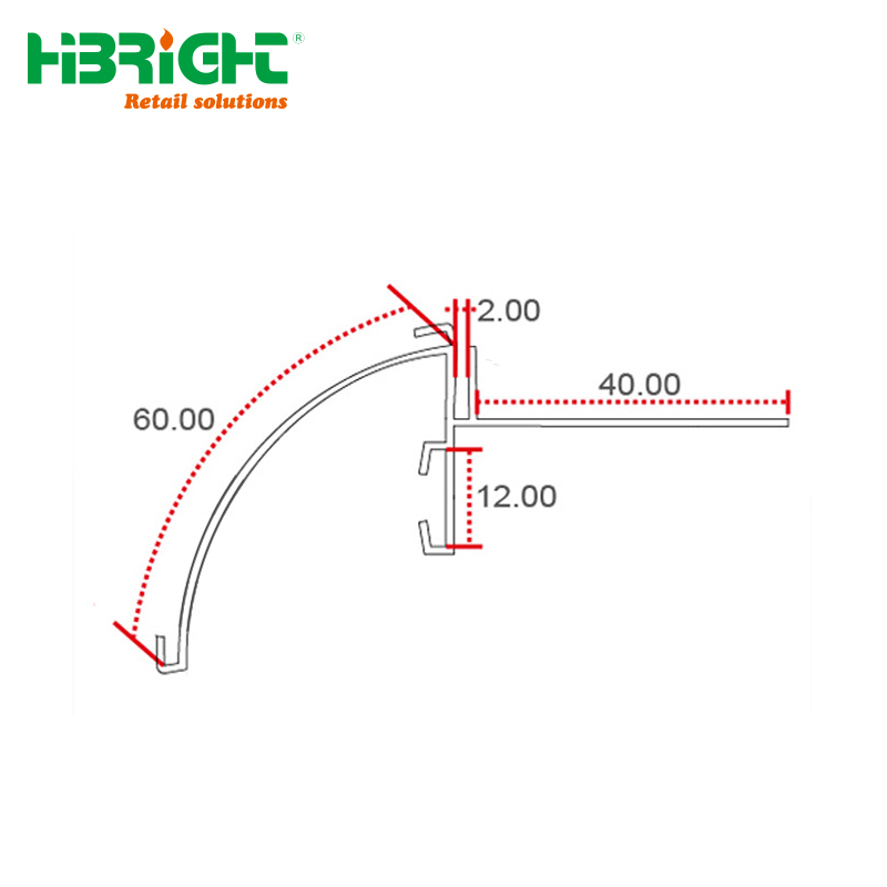 Hypermarket Shelf Price Strip Label Holder for Wholesale