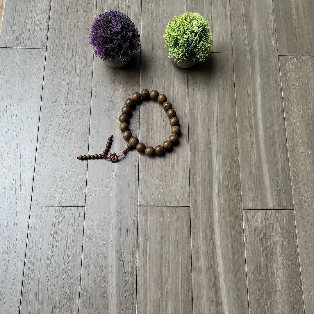 High-End Matte Wear-Resistant Teak Solid Wood Flooring 0760