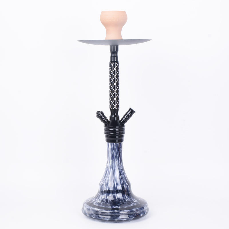 Hookah Factory Double Pipe Hookah Aluminum Set Bar Medium Size Shisha