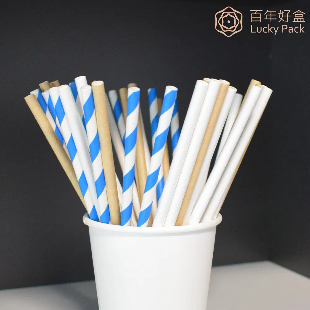 Factory Directly Supply Disposable Approved Durable Eco Friendly Drinking Paper Straws for Drink