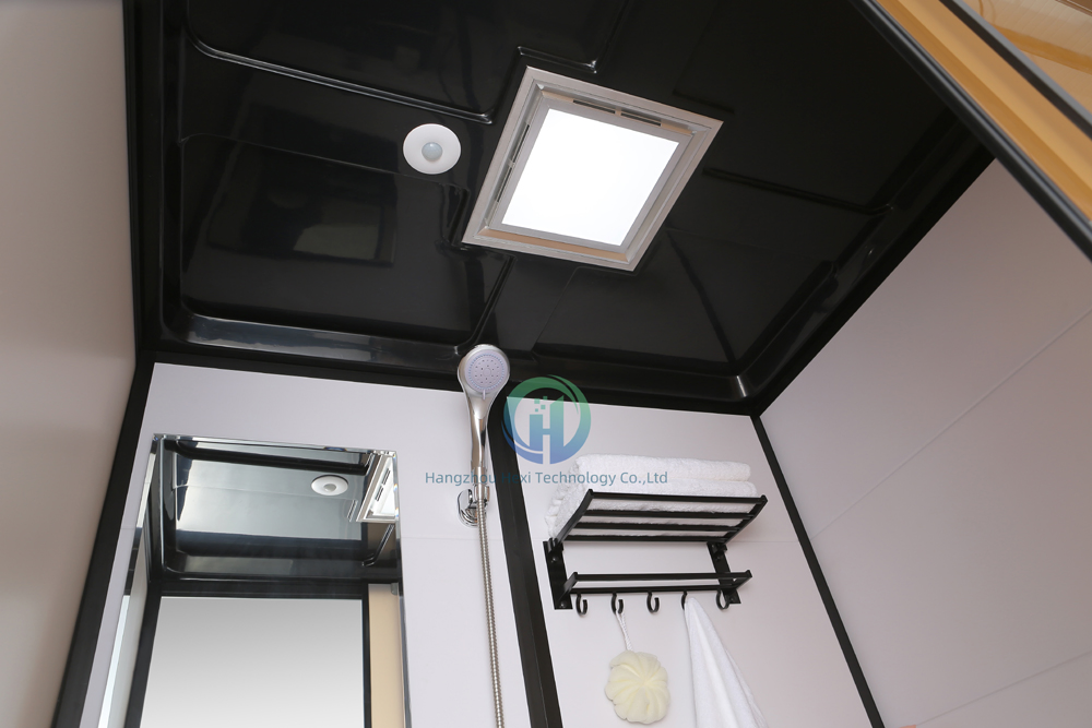 Prefab Bathroom with Integrated Toilet and Shower Sanitary Ware