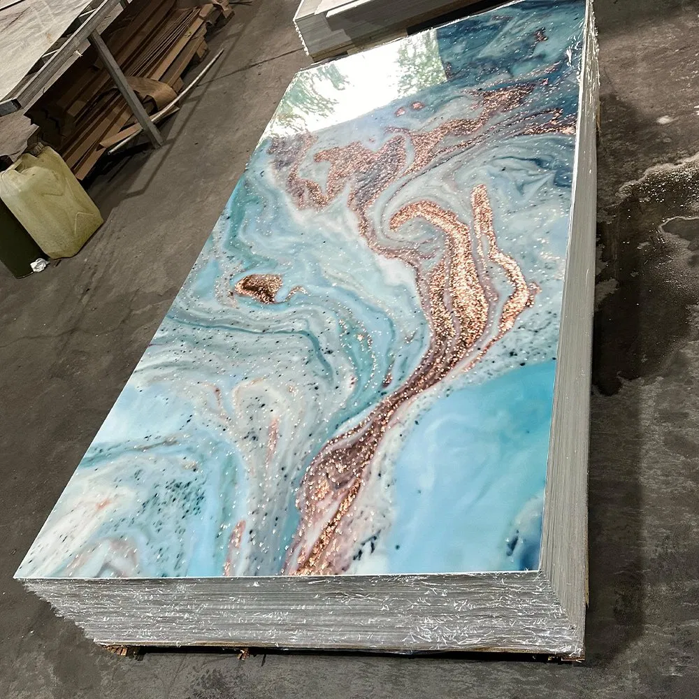 Best Interior Wall Cladding UV Coating Board 3D PVC Wall Panel Marble Sheet