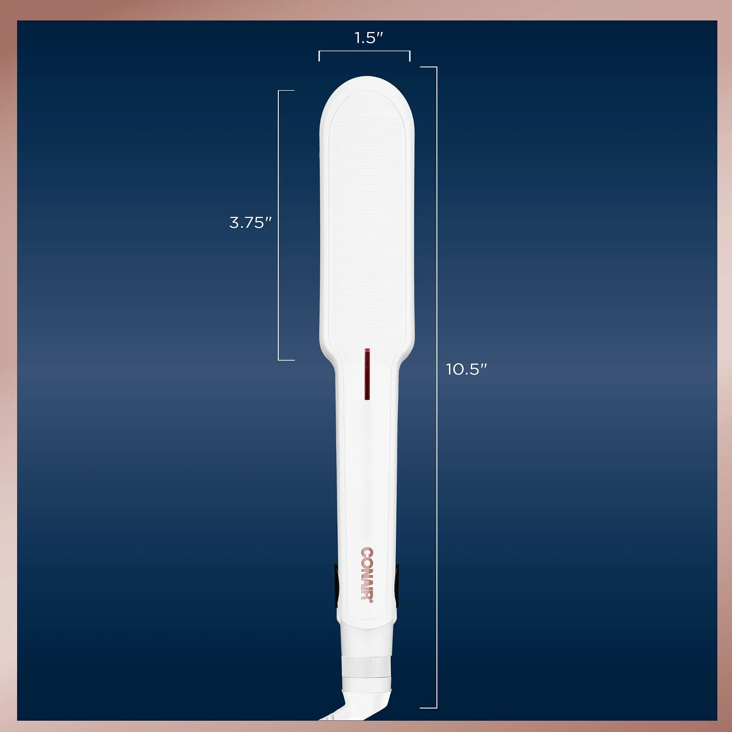 Hot Sale 1 Inch Double Ceramic Flat Iron White Electric Hair Straightener