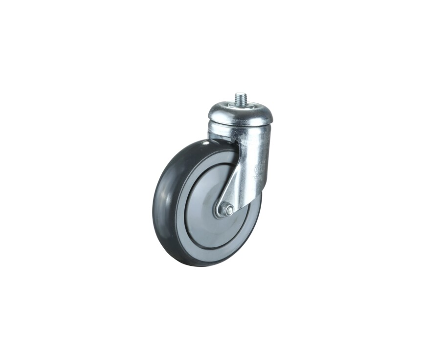 Supermarket Shopping Cart TPR Castor Wheel Swivel Thread Stem Trolley Caster Wheel