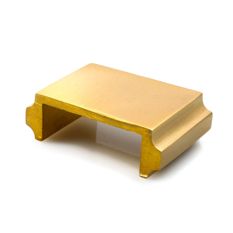 High Quality Golden Handrail Copper Brass Profiles Custom Stair Railing