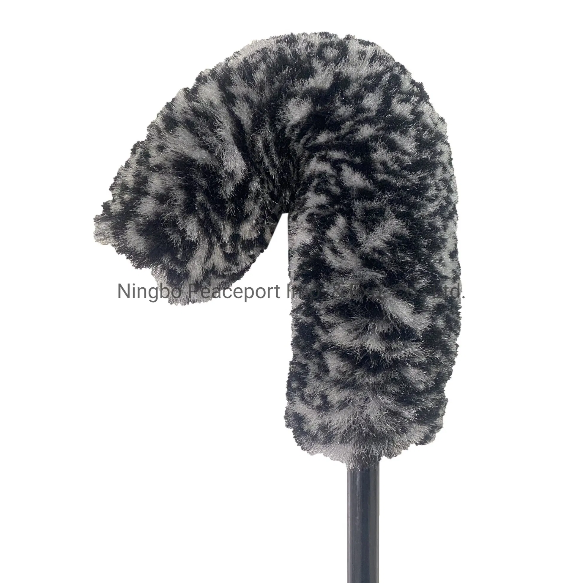 Man Made Wool Fiber Spoke Brush with Soft Grip Flexible Brush Head