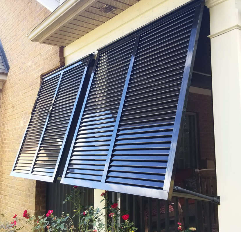Customized Aluminum Plantation Shutter Fixed Shutter Windows Aluminum Vertical Louver Sliding Shutter Doors