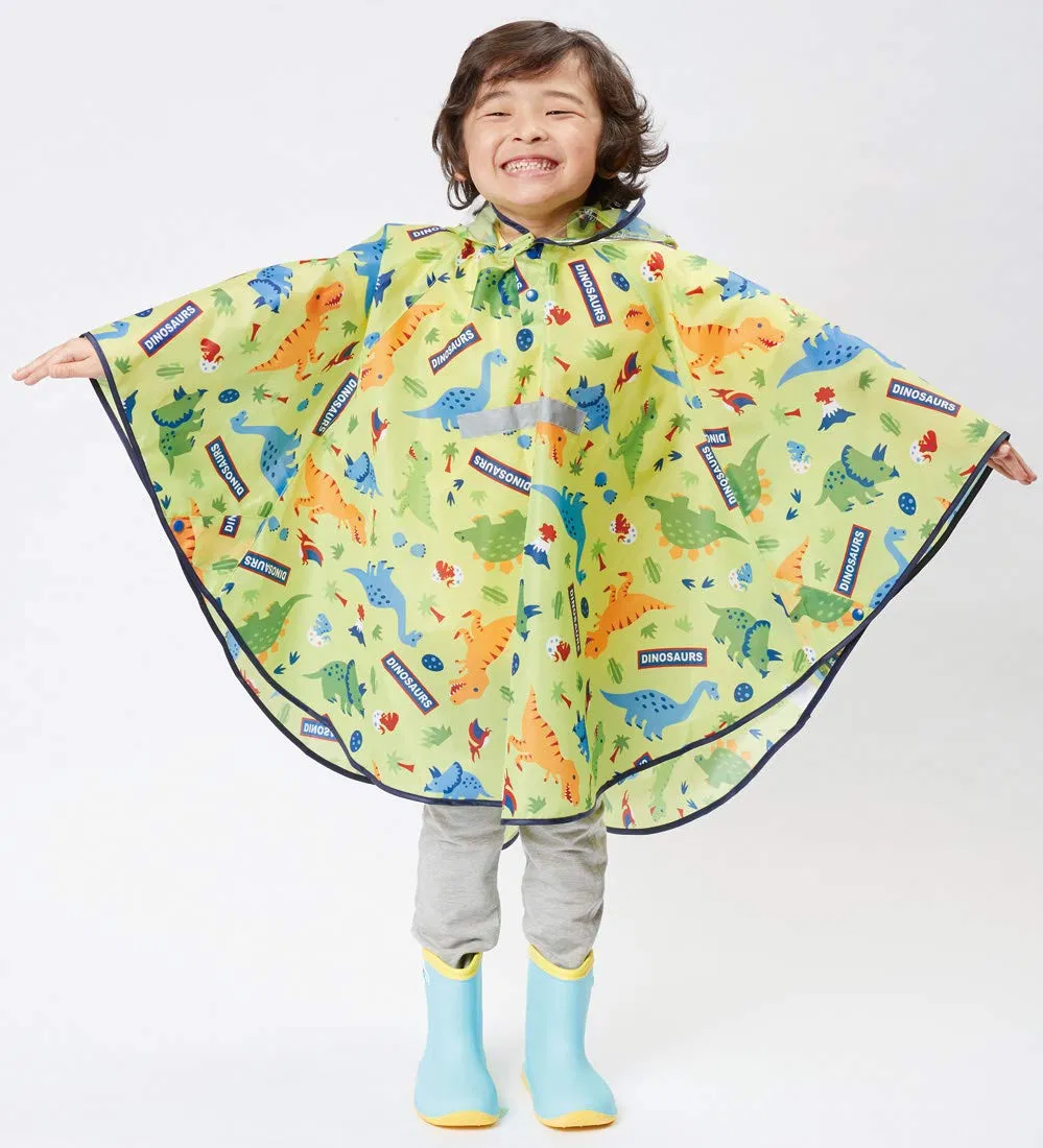 Colorful Kids Raincoat with Pattern Printing Waterproof Poncho