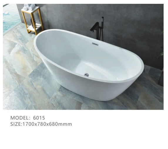 Акриловая ванна 6014 Freestanding с гидромассажем
