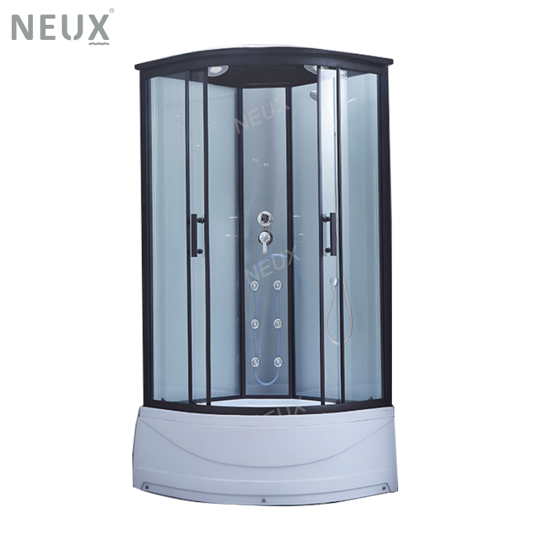 Wholesale Corner 5mm Tempered Glass Bathroom Shower Enclosure with Tray
