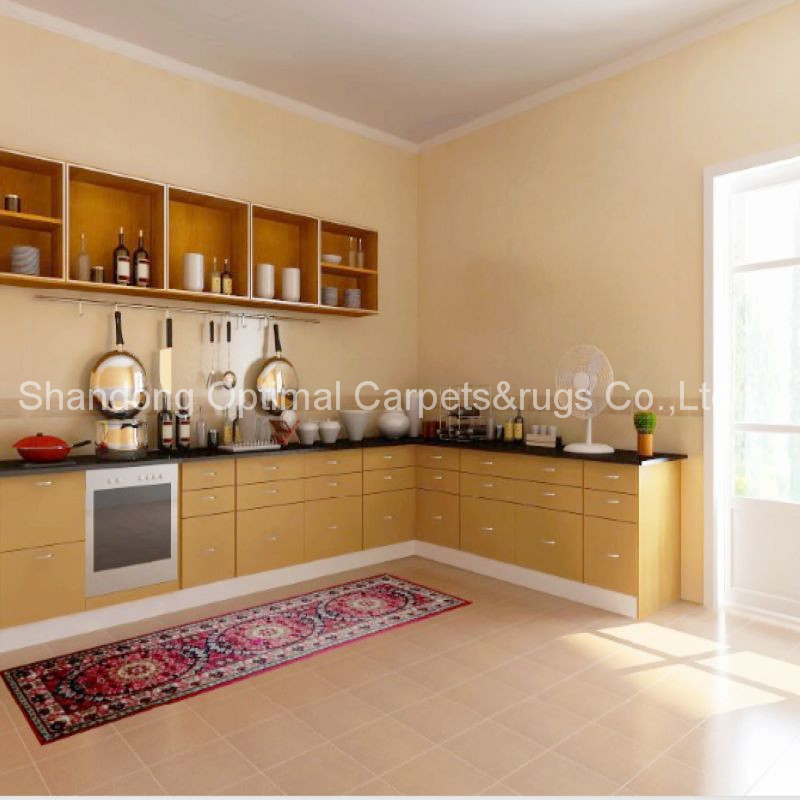 45cmx120cm/60cmx180cm Kitchen Printed Mat/Flooring Carpet with Anti-Slip Nonwoven Backing