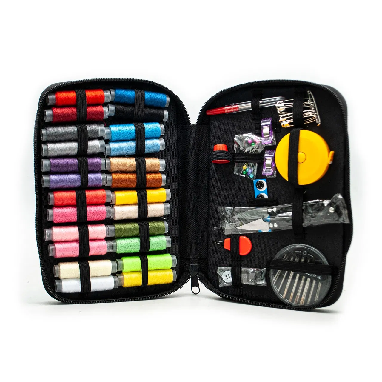 Wholesale Sewing Kit Hand Sewing Tools Black Fabric Bag
