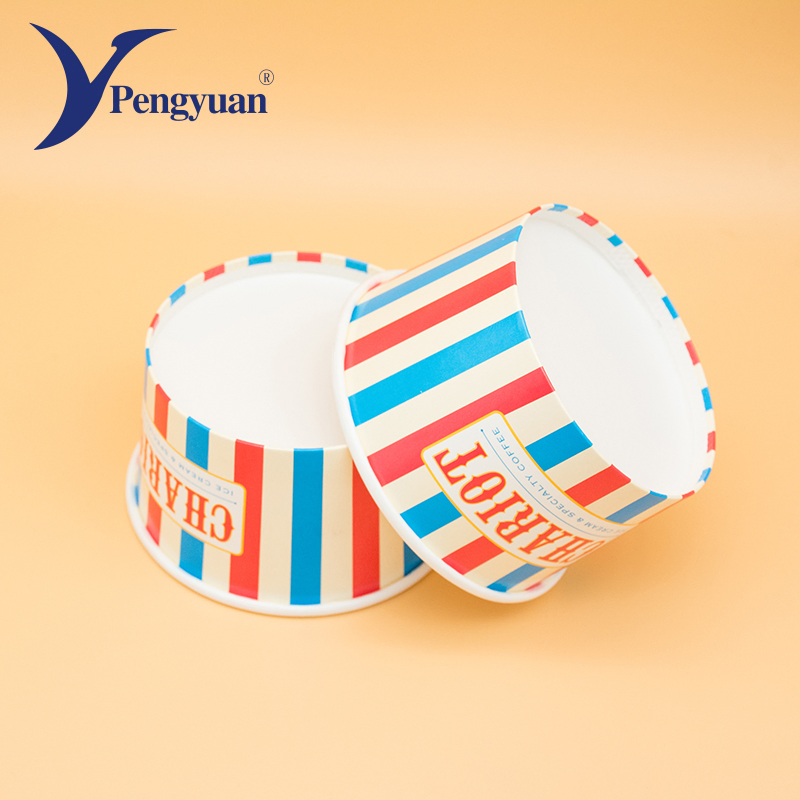 Disposable Ice Cream Paper Cup Frozen Paper Cup Printed Ice Cream Cups
