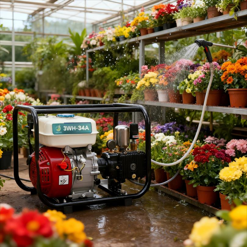 Heavy-Duty Four-Stroke Gasoline High-Pressure Plunger Pump Sprayer for Efficient Field Operation