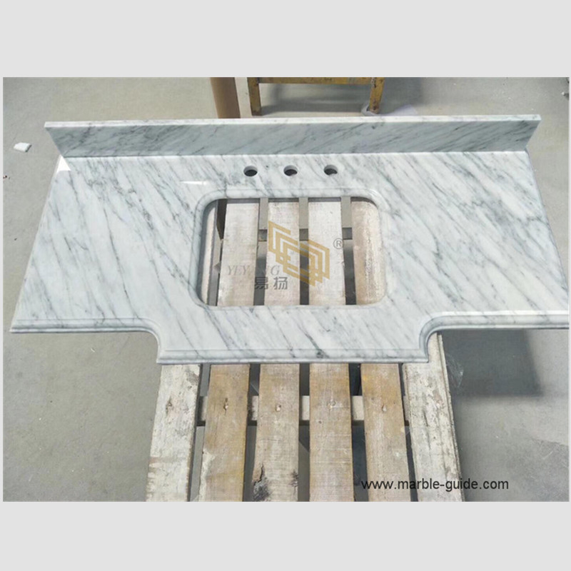 Мраморные плиты Carrara White для столешниц и ванной