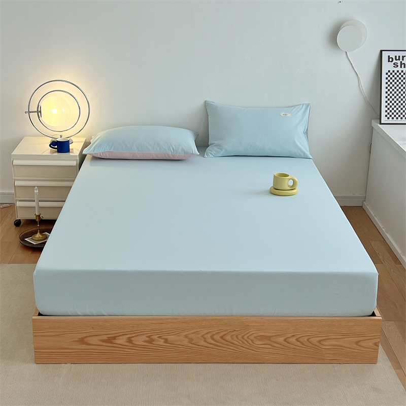 100% Cotton Fitted Sheet Full Size Deep Pocket Fitted Sheet