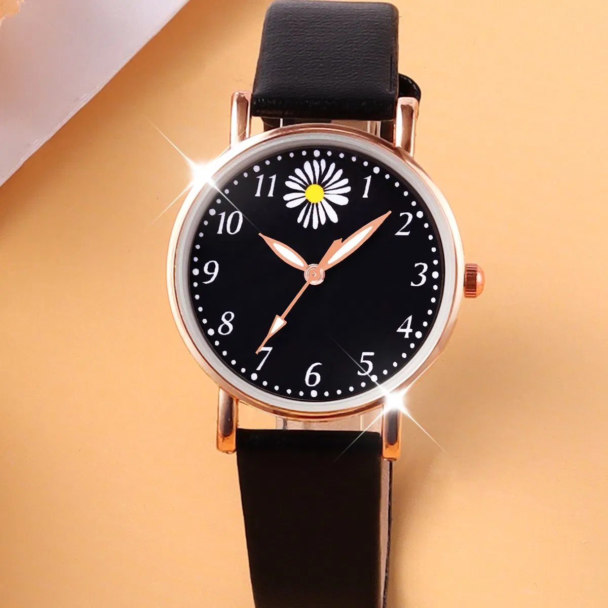 Elegant and Romantic Women's Five-Flower Jewelry and Chrysanthemum-Embellished Quartz Watch