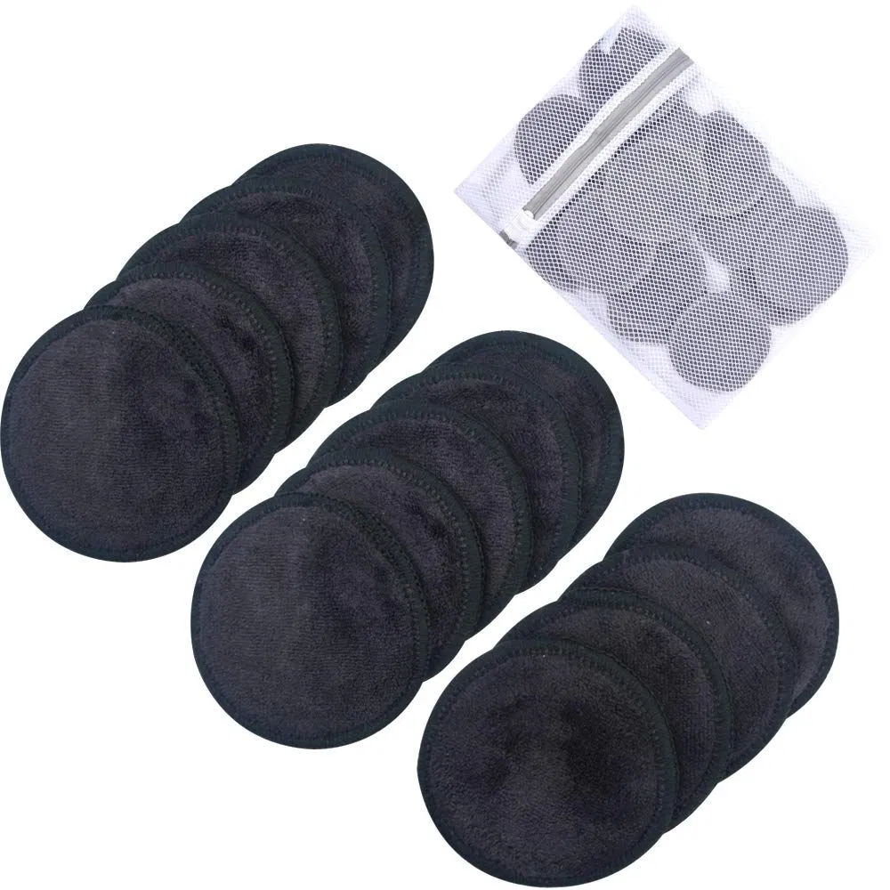 Reusable Cleaning Organic Fibre Cotton Facial Make up Remover Pads