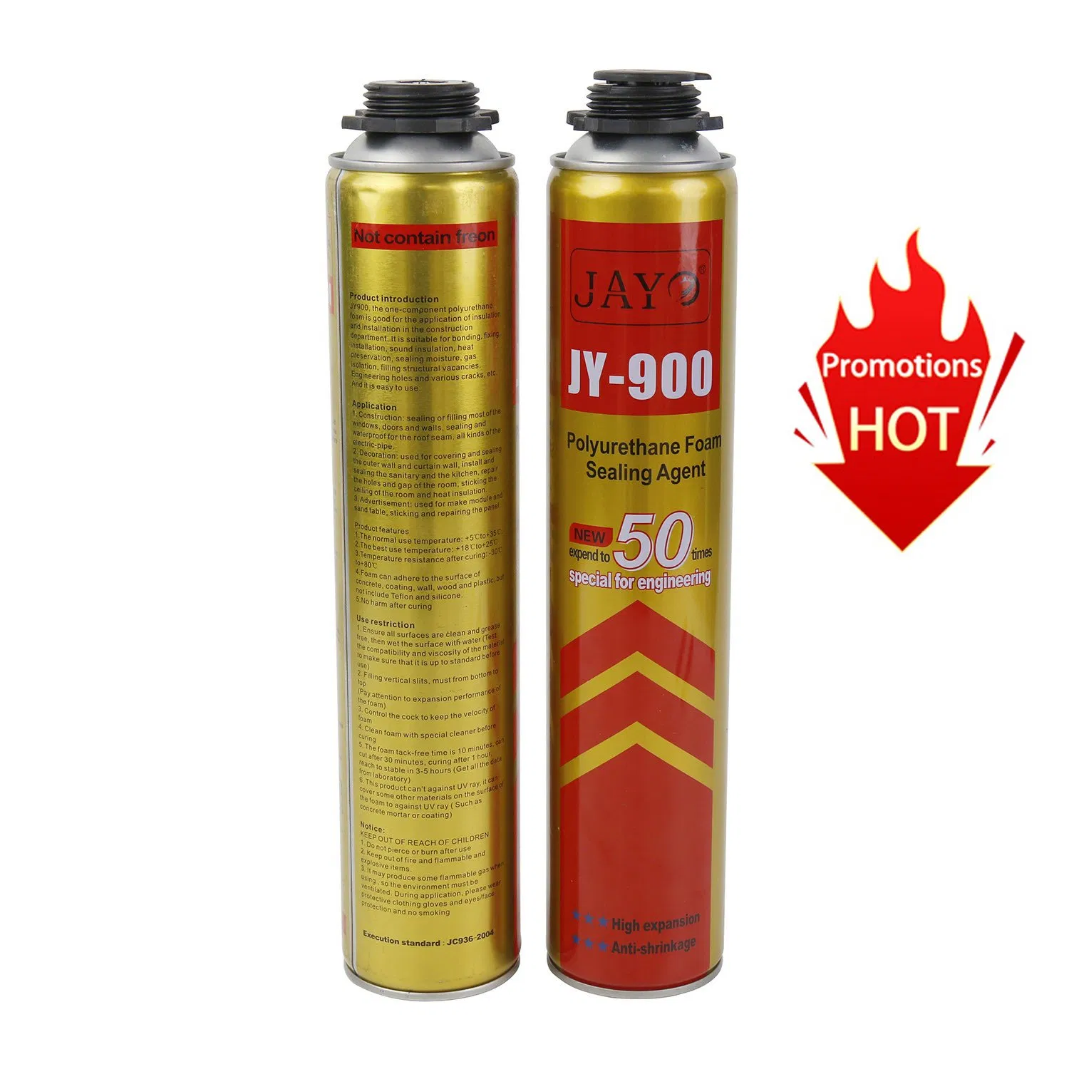 Jy900wilde Application Building Material Spray Foam Adhesive Expand 100% Polyurethane Foam