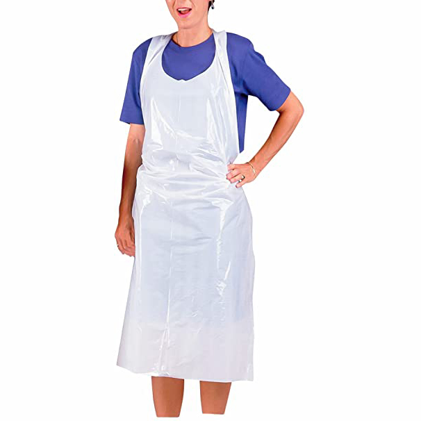 Custom Printed Logo Disposable Waterproof Aprons for Beauty Salon& Household