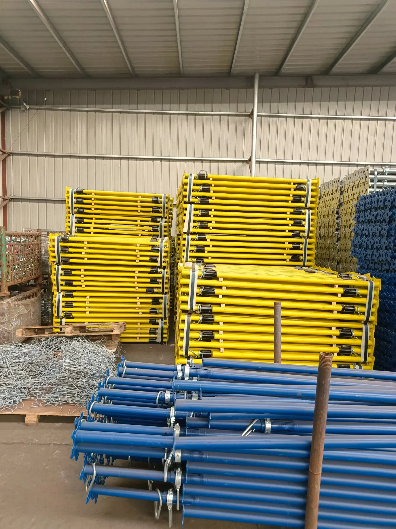 Puntal De Acero Ajustable Espanol, Acero Galvanizado En Caliente Para Soporte De Encofrado